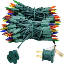 100 LED Multi Color Christmas Lights 19.35ft -Holiday Decor Store 100 Count Multi Color Christmas Lights 5 result 600x603 1