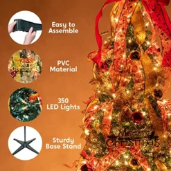 3.33ft 100 Lights Collapsible Christmas Tree Decorated -Holiday Decor Store 100 Lights Collapsible Christmas Tree Decorated 5 结果