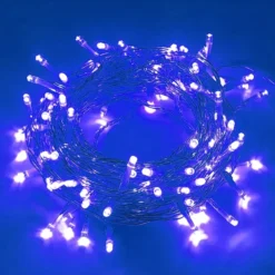 100 LED Blue Led Christmas String Lights -Holiday Decor Store 100 count LED Christmas Lights Blue 6 result 1 600x600 1