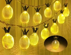 2x10 LED Pineapple Led Fairy String Lights 10ft -Holiday Decor Store 10ft 10 LED Pineapple Fairy String Lights 2 Pack 2 result 600x469 1