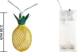 2x10 LED Pineapple Led Fairy String Lights 10ft -Holiday Decor Store 10ft 10 LED Pineapple Fairy String Lights 2 Pack 4 result 600x406 1