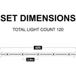 120 LED Multicolor Rope Light 46ft 9 120 LED Multicolor Rope Light 46ft -Holiday Decor Store 120 LED Rope Light Multicolor 46ft