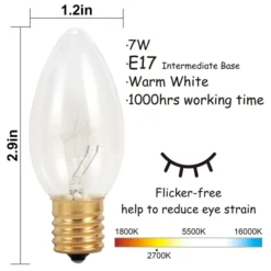 12pcs C9 Warm White Christmas Pathway Marker 15.75ft -Holiday Decor Store 12Packs Christmas Warm White C9 Pathway Marker 5 result 600x600 1