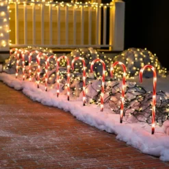 12pcs Christmas Candy Cane Pathway 17in -Holiday Decor Store 12Pcs Christmas Candy Cane Pathway 17in 6 result 600x600 1