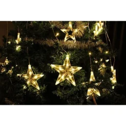 12pcs 138 LED Warm White Star String Lights 8 12pcs 138 LED Warm White Star String Lights -Holiday Decor Store 12pcs 138 Count LED Warm White Star String Lights 4 结果 600x600 1