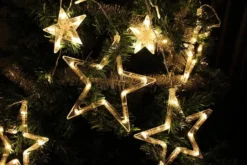 138 LED Warm White Led 12 Stars Fairy String Lights -Holiday Decor Store 138 LED 12 Stars Fairy String Lights Warm White 7 600x400 1