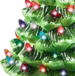 Ceramic Tabletop Christmas Tree 15in -Holiday Decor Store 15 Ceramic Christmas Tree with Decorations Green 5 result 600x606 1