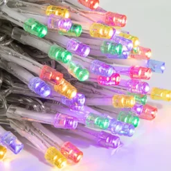 150 LED Clear Wire String Lights 53.98ft -Holiday Decor Store 150 Multicolor LED Clear Wire String Lights 3 result 600x600 1