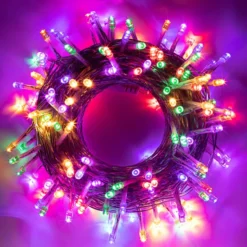 150 LED Clear Wire String Lights 53.98ft -Holiday Decor Store 150 Multicolor LED Clear Wire String Lights 4 result 600x600 1