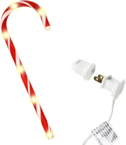 6pcs Warm White Christmas Candy Cane Pathway Markers 17in -Holiday Decor Store 17 Christmas Candy Cane Pathway Markers 6 result 600x691 1