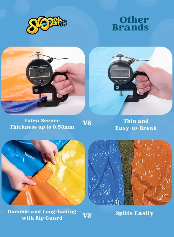 18ft Triple Lanes Slip Slide And 3 Boogie Boards 3 18ft Triple Lanes Slip Slide And 3 Boogie Boards - Image 3