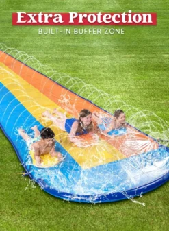 18ft Triple Lanes Slip Slide And 3 Boogie Boards 9 18ft Triple Lanes Slip Slide And 3 Boogie Boards -Holiday Decor Store 18ft Triple Lanes Slip Slide and 3 Boogie Boards 4 result 600x818 1