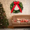3pcs Christmas Wreath With LED Lights 19in