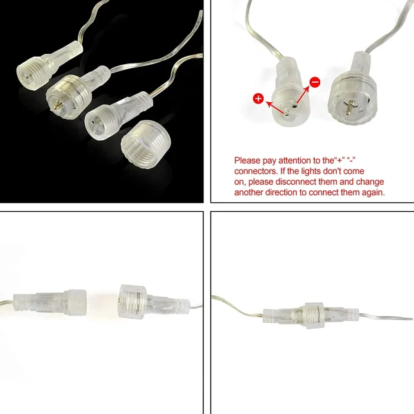 2x 8 Tubes Christmas Meteor Shower Icicle String Lights 5 2x 8 Tubes Christmas Meteor Shower Icicle String Lights - Image 5