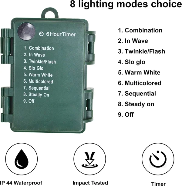 Christmas Holiday Wreath With Multicolored Lights 20in 4 Christmas Holiday Wreath With Multicolored Lights 20in - Image 4