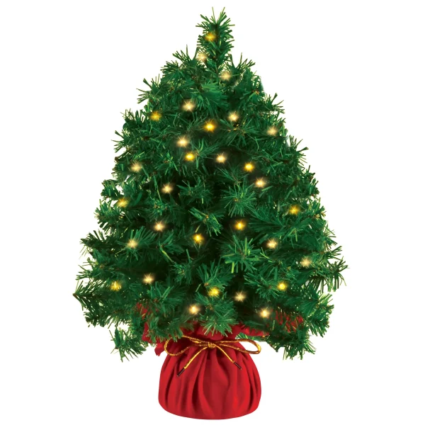 Prelit Mini Tabletop Christmas Tree 20in 1 Prelit Mini Tabletop Christmas Tree 20in