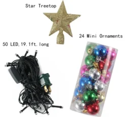 Pre Lit LED Table Top Mini Christmas Tree 20in -Holiday Decor Store 20 Tabletop Mini Christmas Tree Set 4 result 600x562 1