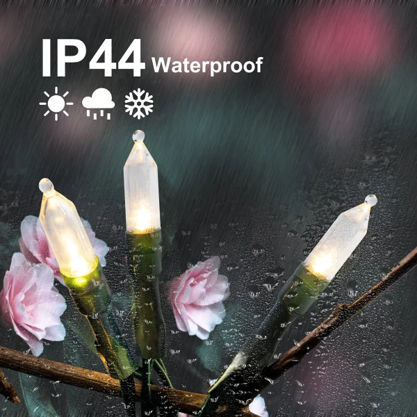 200 LED Clear Led Green Wire String Lights 34ft 4 200 LED Clear Led Green Wire String Lights 34ft - Image 4