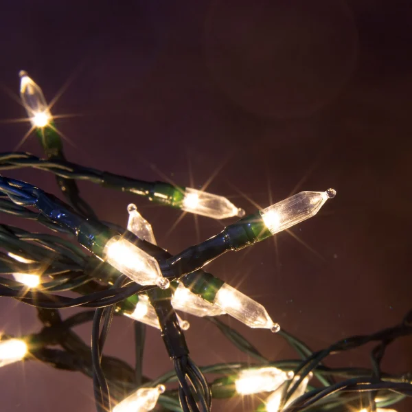 200 LED Clear Led Green Wire String Lights 34ft 5 200 LED Clear Led Green Wire String Lights 34ft - Image 5