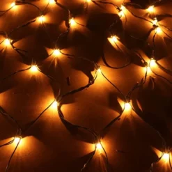 2x100 Warm White Christmas Net Lights 4x4ft -Holiday Decor Store 200 Incandescent Warm White Christmas Net Lights 2 600x600 1