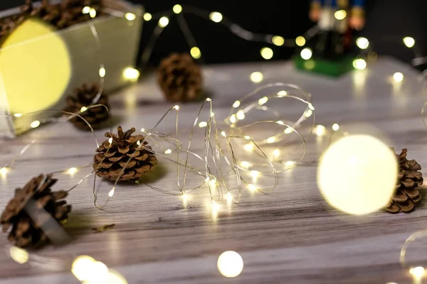 200 LED Warm White Led Copper Wire String Lights 66ft 2 200 LED Warm White Led Copper Wire String Lights 66ft - Image 2