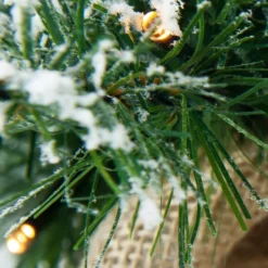 Pre Lit Snow Flocked Christmas Tree Tabletop 20in -Holiday Decor Store 22 Snow Flocked Prelit Table top Christmas Tree 5 result 600x600 1