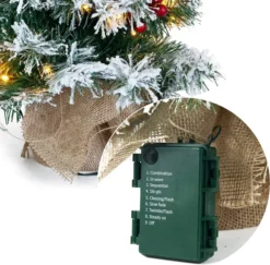 Pre Lit Snow Flocked Christmas Tree Tabletop 20in -Holiday Decor Store 22 Snow Flocked Prelit Table top Christmas Tree 6 result 600x590 1