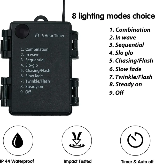 Pre Lit Artificial Christmas Wreath 24in 3 Pre Lit Artificial Christmas Wreath 24in - Image 3