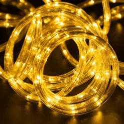 240 LED Warm White Led Rope Lights Strip Lights 33ft -Holiday Decor Store 240 LED Rope Lights 33FT Warm White Strip Lights 3 result 600x600 1