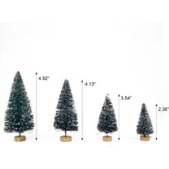 24pcs Mini Snow Frosted Artificial Christmas Trees 11 24pcs Mini Snow Frosted Artificial Christmas Trees -Holiday Decor Store 24Pcs Artificial Mini Christmas Trees 5
