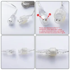 3x 8 Tubes (12in) Christmas Meteor Shower Rain Lights, Warm White -Holiday Decor Store 288 LED Meteor Shower Rain Lights 8 Tubes 30cm Warm White 4 result 600x600 1