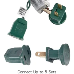 2x100 Warm White Christmas Lights 24.6ft -Holiday Decor Store 2Pcs 100 LED Incandescent Warm White Christmas Lights 24 3