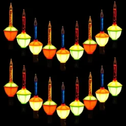 2x9 LED Multicolor Bubble String Lights 8.8ft