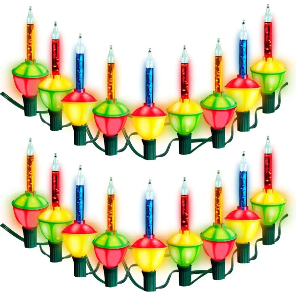 2x9 LED Multicolor Bubble String Lights 8.8ft 2 2x9 LED Multicolor Bubble String Lights 8.8ft - Image 2