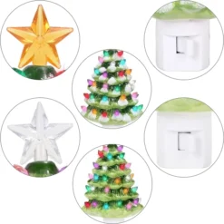 2 Packs Ceramic Christmas Tree Night Light -Holiday Decor Store 2Pcs Ceramic Christmas Tree Night Light 5 result 600x600 1