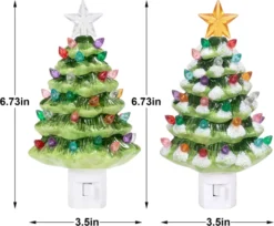2 Packs Ceramic Christmas Tree Night Light -Holiday Decor Store 2Pcs Ceramic Christmas Tree Night Light 7 result 600x495 1