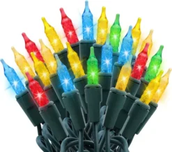 200 LED Christmas Mini String Lights 52.2ft -Holiday Decor Store 2Sets100count Multi Color Christmas Light 6 result 600x529 1