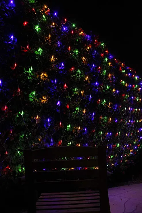 300 LED Multicolor Christmas Net Lights 6.5x15ft 3 300 LED Multicolor Christmas Net Lights 6.5x15ft - Image 3