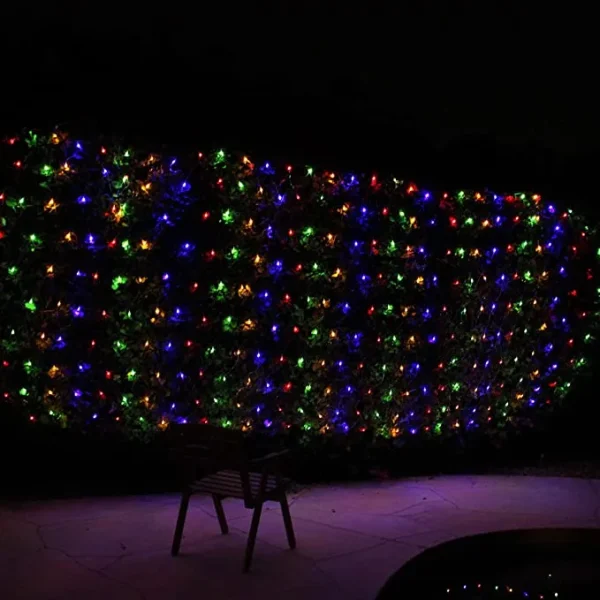 300 LED Multicolor Christmas Net Lights 6.5x15ft 4 300 LED Multicolor Christmas Net Lights 6.5x15ft - Image 4