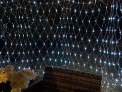 300 LED Pure White Led Net Lights 6.5x15ft -Holiday Decor Store 300 LED Net Lights Pure White 4 600x451 1