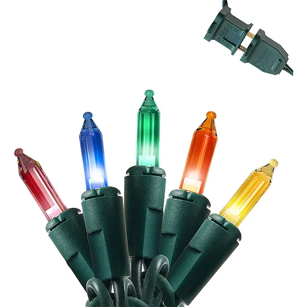 3x100 LED Multicolor Led Christmas Green Wire String Lights 26.25ft 2 3x100 LED Multicolor Led Christmas Green Wire String Lights 26.25ft - Image 2