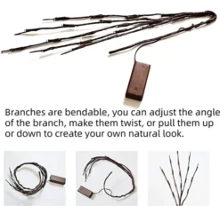 3Pcs Branch Lights, Warm White 29in 8 3Pcs Branch Lights, Warm White 29in -Holiday Decor Store 3Pcs 20 LED Branch Lights Warm White 2 600x564 1