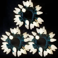 3x25 LED Warm White C9 Led Christmas String Lights 8 3x25 LED Warm White C9 Led Christmas String Lights -Holiday Decor Store 3Pcs 25 LED Count Christmas String Lights 16 2 600x600 1