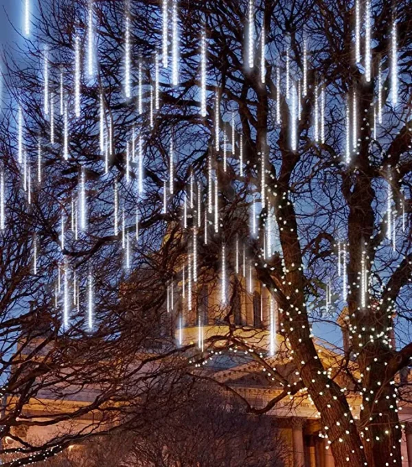 3x 8 Tubes (12in) Christmas Meteor Shower Icicle String Lights 6 3x 8 Tubes (12in) Christmas Meteor Shower Icicle String Lights - Image 6