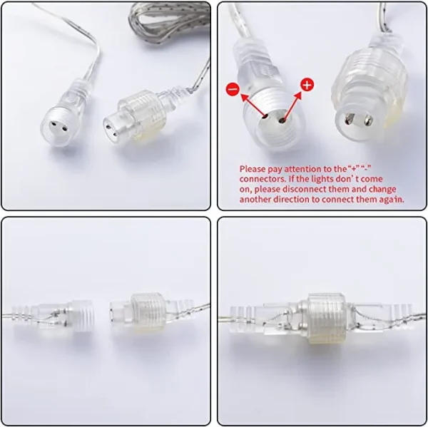 3x 8 Tubes (12in) Meteor Shower Rain Lights, Blue 4 3x 8 Tubes (12in) Meteor Shower Rain Lights, Blue - Image 4