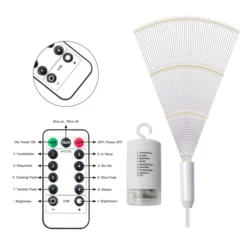 4pcs 120-Count LED Warm White Icicle Lights -Holiday Decor Store 4 Pack 120 LED Hanging Fairy Lights Warm White 5 result 600x600 1