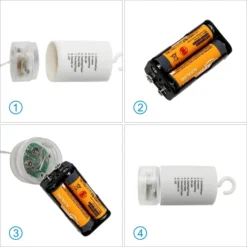 4pcs 120-Count LED Warm White Icicle Lights -Holiday Decor Store 4 Pack 120 LED Hanging Fairy Lights Warm White 6 result 600x600 1