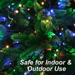 2x100 Multicolor Christmas Green Wire String Lights 21.3ft -Holiday Decor Store 42.6 FT 200 Count Christmas Multicolor Green Wire String Lights 5 result 600x600 1