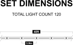 120 LED Rope Light With Remote Control 46ft 10 120 LED Rope Light With Remote Control 46ft -Holiday Decor Store 46ft 120 Count LED Rope Light with Remote Control 4 result 600x369 1