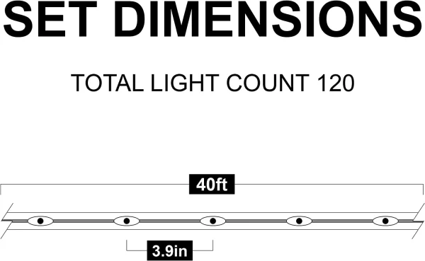 120 LED Rope Light With Remote Control 46ft 5 120 LED Rope Light With Remote Control 46ft - Image 5